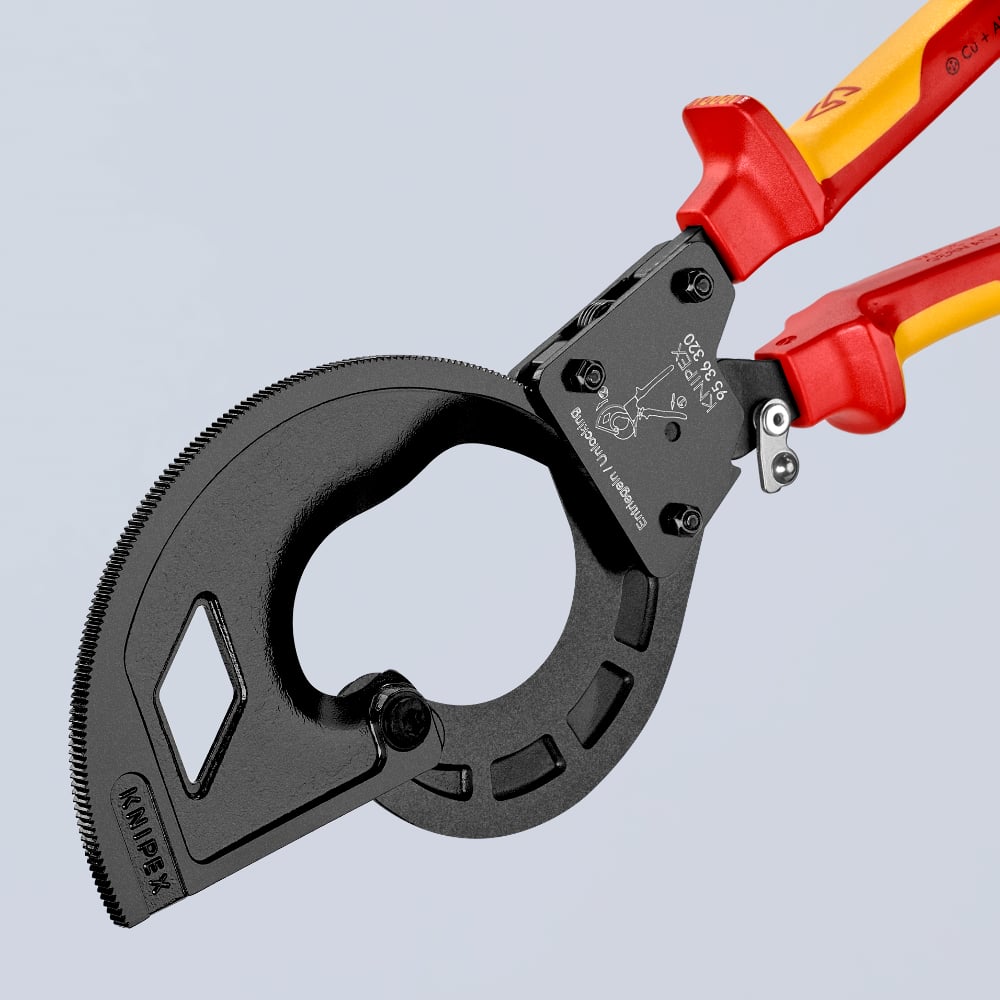 Cable Cutter (ratchet principle, 3-stage) | KNIPEX