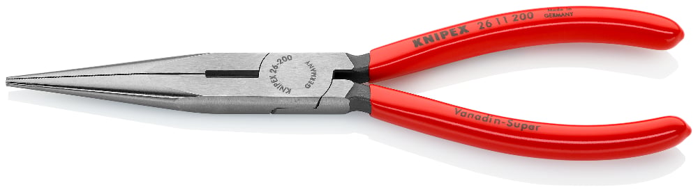 Long-Nose Pliers with Cutter (Stork-Beak Pliers)