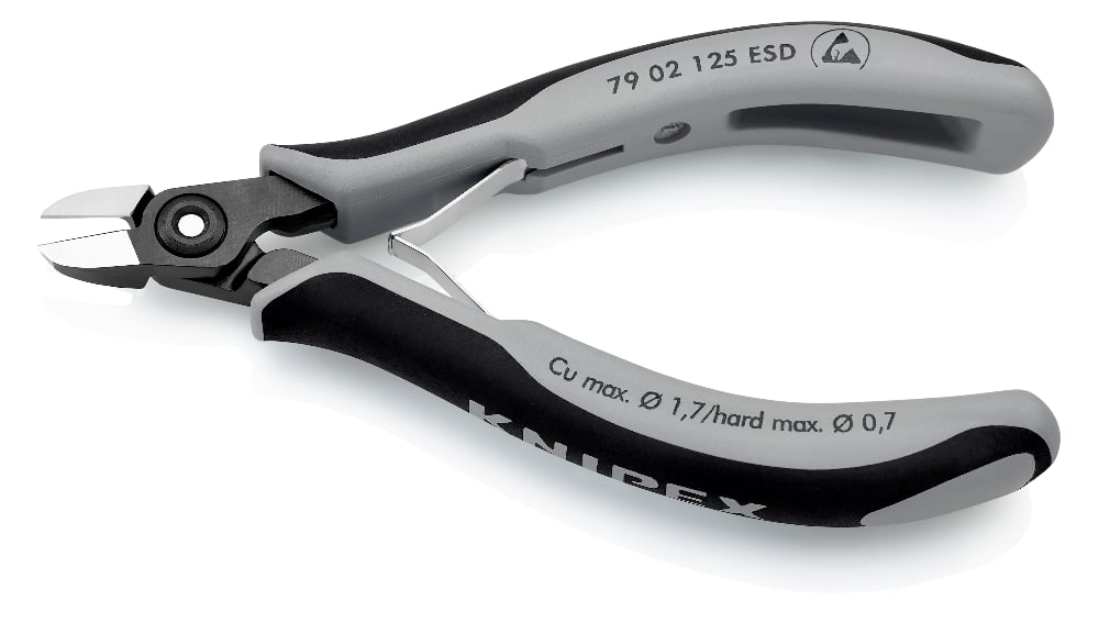 Knipex 79 32 125 ESD Precision Electronics Diagonal Cutters Pointed - View #10