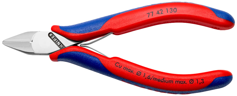 Knipex 4.5" Electronics Diagonal Cutters Pointed Head - Plastic Grip | Knipex At KC Tool