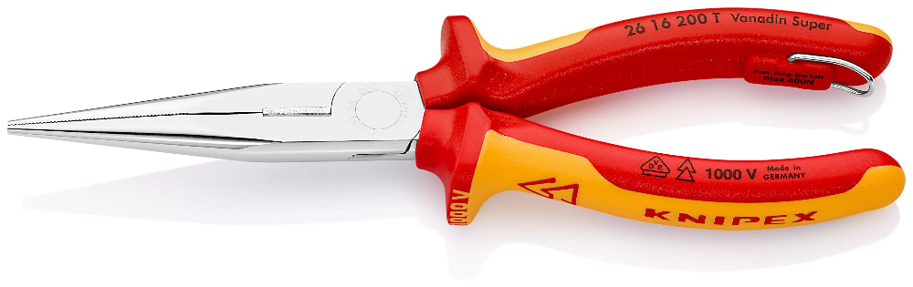 Long-Nose Pliers with Cutter (Stork-Beak Pliers)