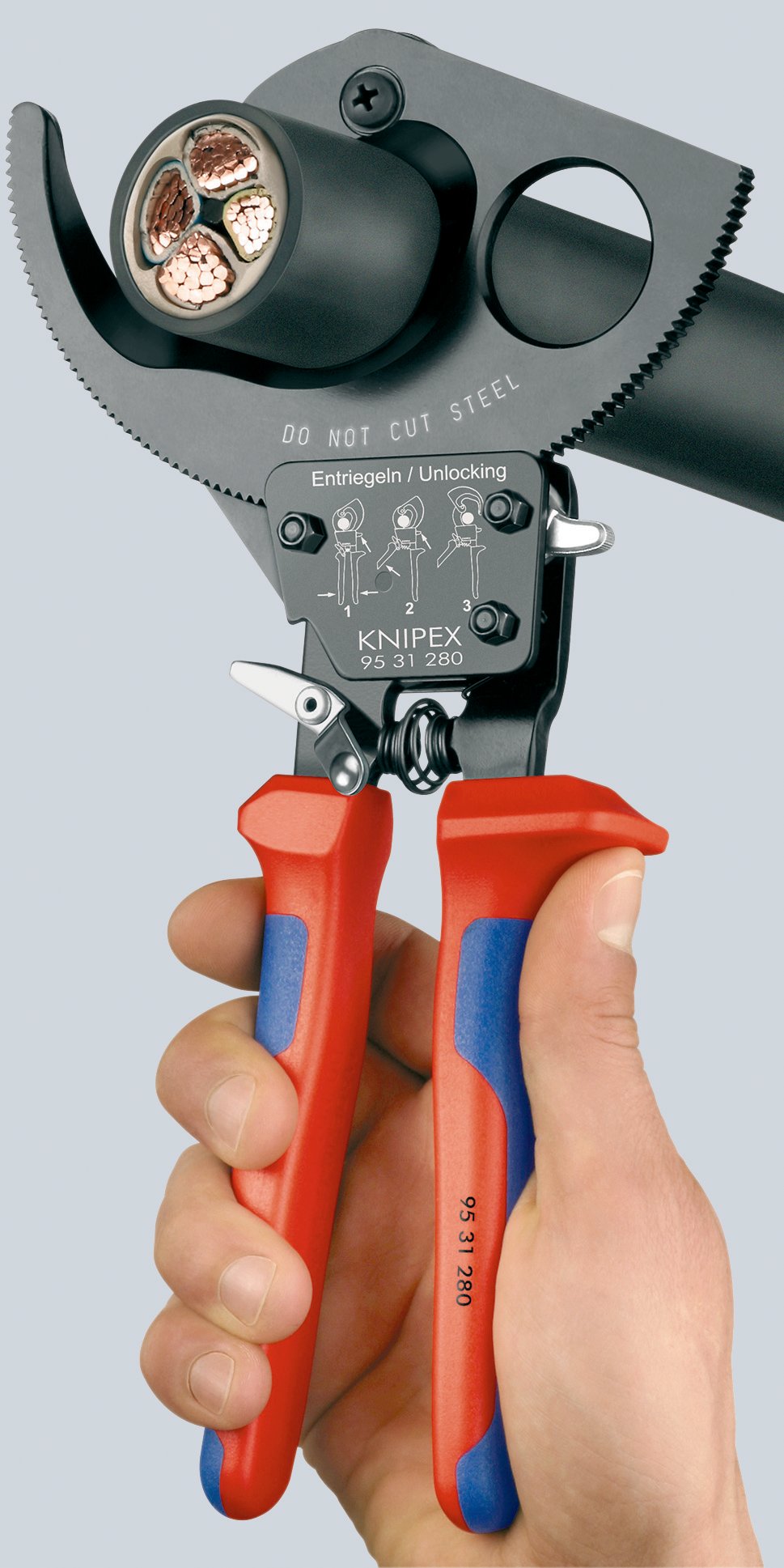 Cable Cutter (ratchet action) | KNIPEX