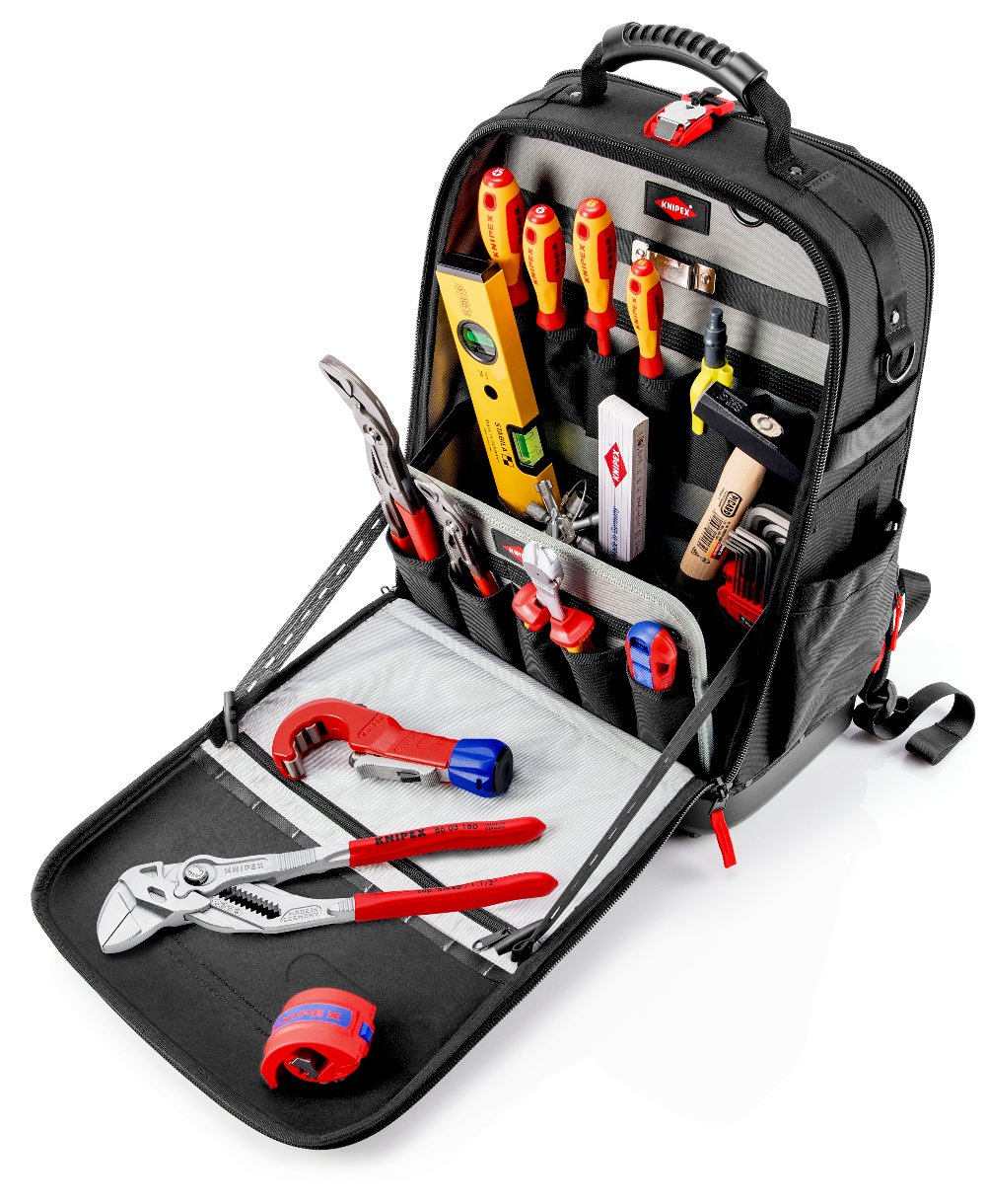 Werkzeugrucksack Modular X18 Sanitär 17-teilig