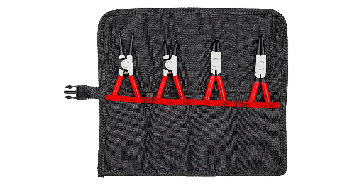 スナップリングプライヤーセット 4パーツ | KNIPEX