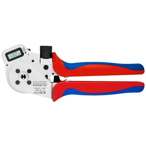 Four-Mandrel Crimping Pliers for turned contacts | KNIPEX