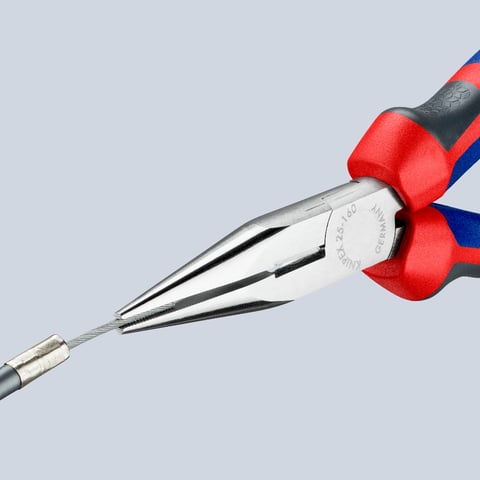 Platspitse tang met zijsnijder (radiotang) | KNIPEX