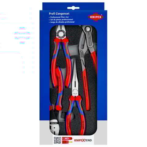 プライヤーセット スポンジ製マットにセット 4パーツ | KNIPEX
