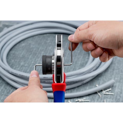 特級 へんふつ印 御剃刀 4本セット Four-Mandrel Crimping Pliers for turned contacts | KNIPEX