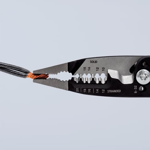 KNIPEX WireStripper Multifunktions-Elektrikerzangen Amerikanisches Modell | 13 72 8