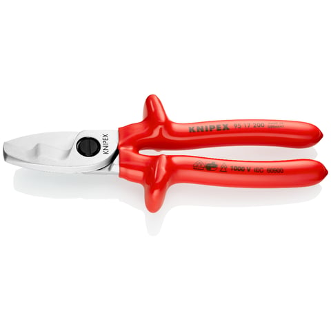 ケン Cable Shears With twin cutting edge | KNIPEX