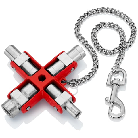 Universal Key For all standard cabinets and shut-off systems | KNIPEX