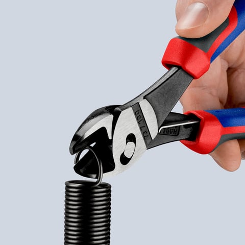 KNIPEX TwinForce® Hochleistungs-Seitenschneider Mit Öffnungsfeder | 73 72 180 F