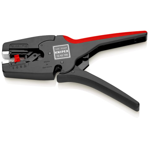 KNIPEX クニペックス ワイヤーストリッパー マルチストリップ10 全長195mm 1242-195 工具 ツール DIY 作業工具 KNIPEX 売切廃番 ニッパー付きワイヤストリッパー 165mm 1342-165 1丁 1個 116-3231 直送品 - アスクル