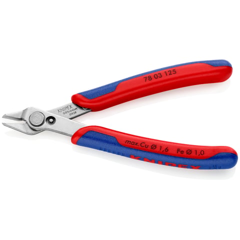 KNIPEX Electronic Super Knips Side-Cutting Pliers - 1,6 Mm - Roestvrij Staal - 12,5 Cm