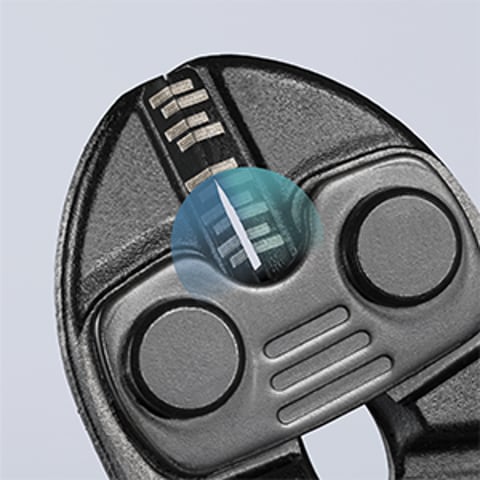 KNIPEX CoBolt® S Compact Bolt Cutters With recess in the cutting edge | 71 31 160