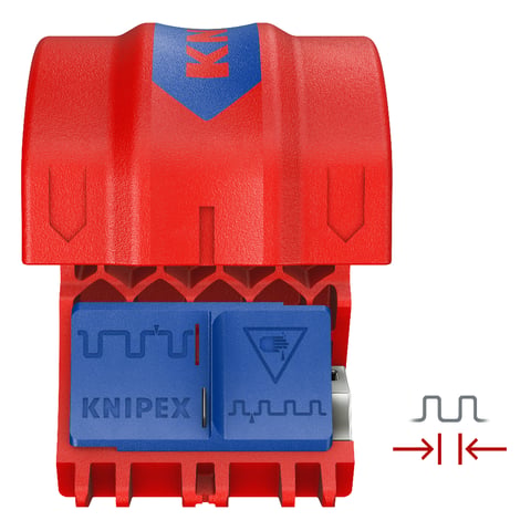 KNIPEX BiX® Mit Wellrohr-Schneideinsatz Wellrohrschneider | 90 22 10 V01