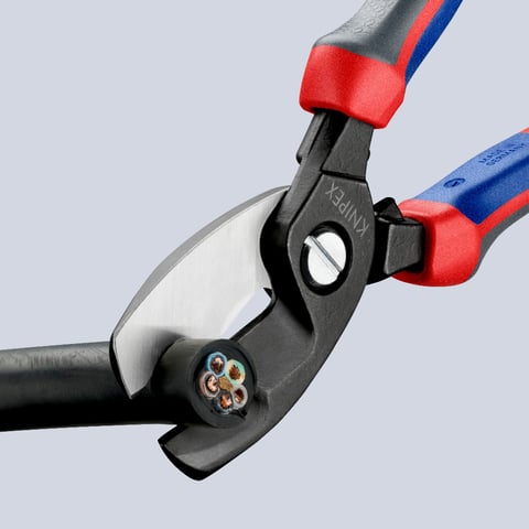 ケーブルニッパー（ハサミ式） 二枚刃付き | KNIPEX