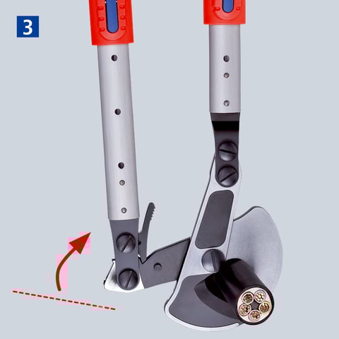 Cable Shears (ratchet action) With telescopic handles | 95 32 038
