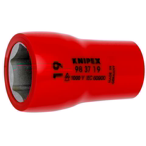 Hexagon Socket for hexagonal screws With internal square 3/8