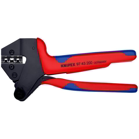 圧着システムプライヤー 交換可能な圧着ダイス用 | KNIPEX