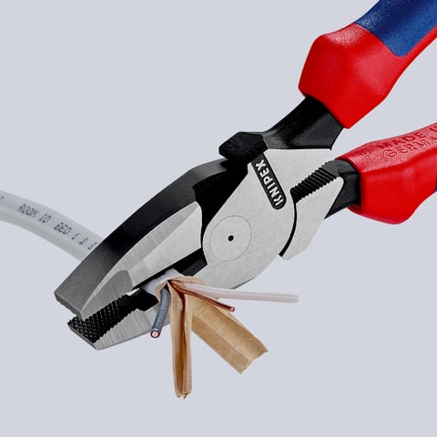Alicate universal de fuerza "Lineman" Con anilla de fijación Modelo americano | 09 02 240 T