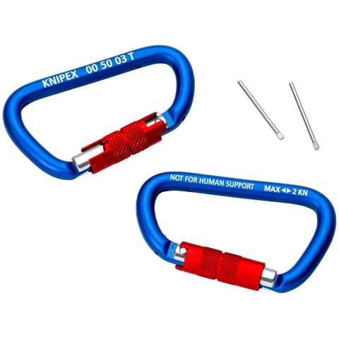 Materialkarabiner 2 Stück | 00 50 03 T BK
