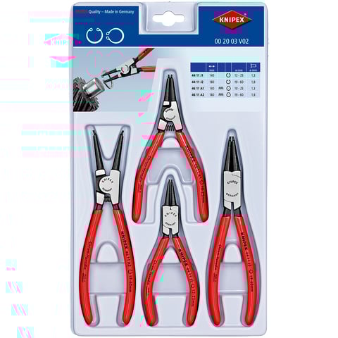 スナップリングプライヤーセット | 製品 | KNIPEX