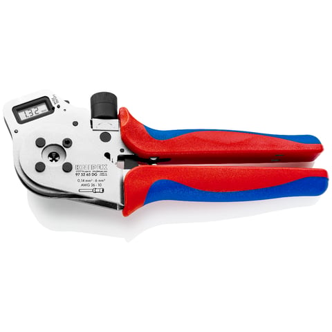 Four-Mandrel Crimping Pliers for turned contacts | KNIPEX