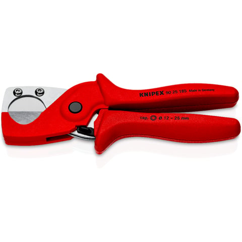 KNIPEX Pijpsnijder voor koppelingsbuizen en kunststof buizen verchroomd met meer-componenten greep 210 mm, 90 25 25