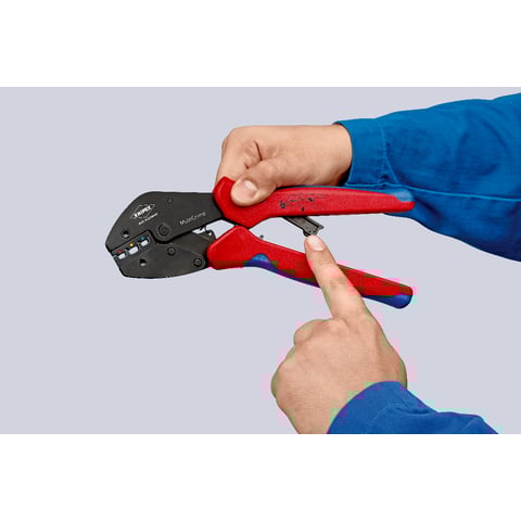 KNIPEX MultiCrimp® Crimping Pliers with changer magazine | 97 33 01