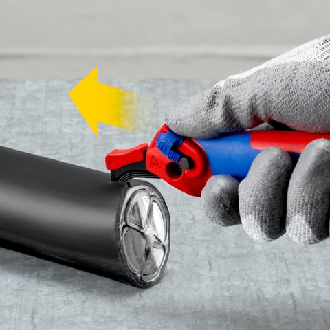 ストリッピングナイフ ガイドシュー付き | KNIPEX