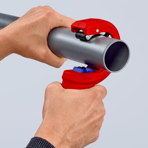 KNIPEX DP50 Rohrschneider für dünnwandige Kunststoff-Abflussrohre | 90 23 01 BK