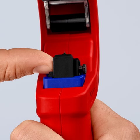 KNIPEX DP50 Tagliatubi per tubi di drenaggio in plastica a parete sottile | 90 23 01 BK