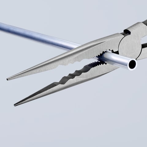 メアリ Long Reach Needle Nose Pliers With transverse profiles | KNIPEX