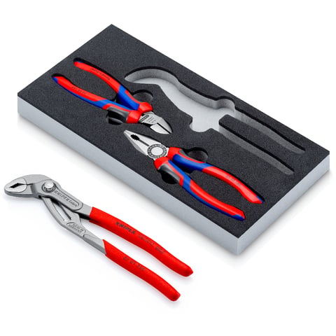 KNIPEX Zangen-Set "Bestseller" 3-teilig In Schaumstoffeinlage | 00 20 01 V26