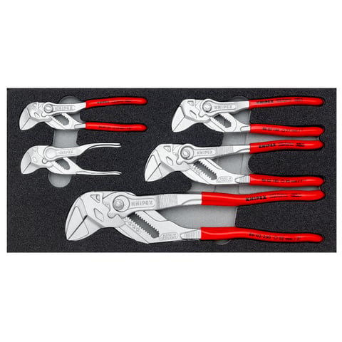 KNIPEX Zangenschlüssel-Set 5-teilig In Schaumstoffeinlage | 00 20 01 V24