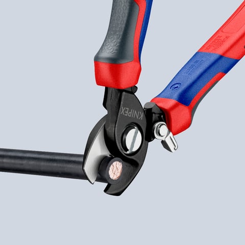 Cable Shears With opening spring | KNIPEX