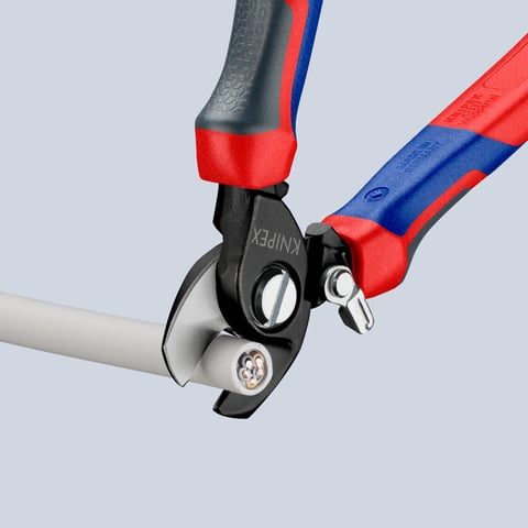 Cable Shears With opening spring | KNIPEX