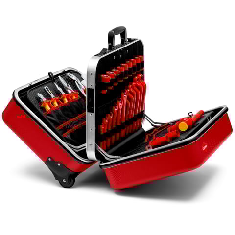 Caixa de ferramentas "BIG Twin Move RED" Competência Elétrica 42-teilig | 98 99 15