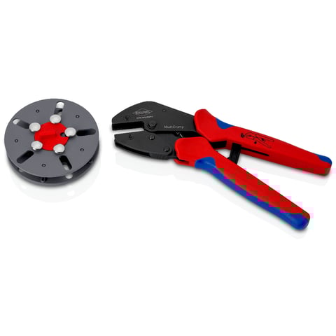 KNIPEX MultiCrimp® Crimpzange mit Wechselmagazin, leer | 97 33 LE
