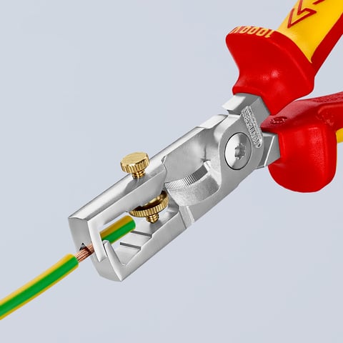 KNIPEX StriX® Abisolierzangen mit Kabelschere | 13 66 180 T