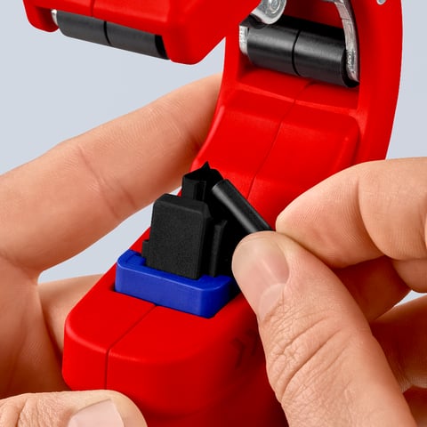 KNIPEX DP50 Tagliatubi per tubi di drenaggio in plastica a parete sottile | 90 23 01 BK