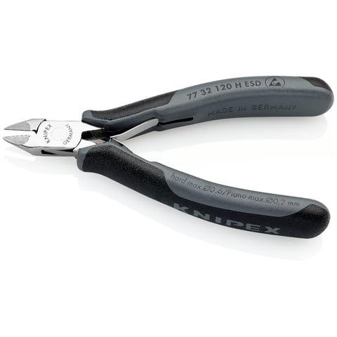 切手77 Electronics Diagonal Cutter with carbide cutting edges ESD | KNIPEX