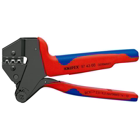 Crimp-Systemzange MC4® & MC4® EVO2 Für auswechselbare Crimpeinsätze Für MC4® Multi-Connect-Verbinder (bis 6 mm²) | 97 43 66