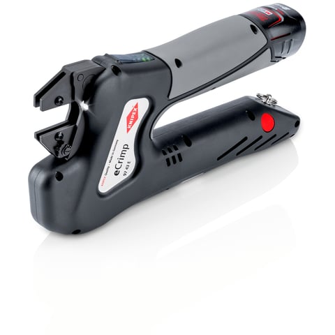 KNIPEX eCrimp Elektromechanische Crimp-Systemzange Für auswechselbare Crimpeinsätze | 97 43 E