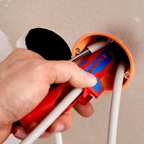 KNIPEX ErgoStrip® Universal-Abmantelungswerkzeug Für Linkshänder | 16 95 02 SB