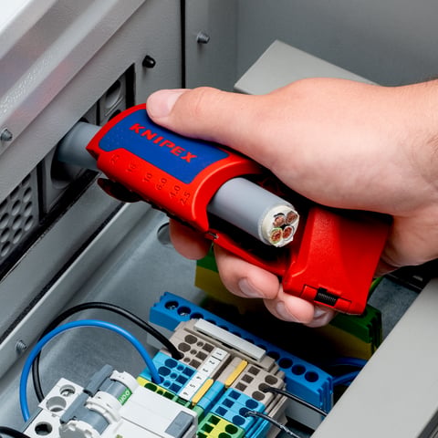 KNIPEX ErgoStrip® XL Universal-Abmantelungswerkzeug | 16 95 11