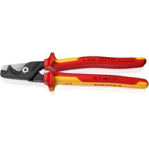 KNIPEX StepCut® XL Kabelschere mit Stufenschnitt | 95 18 225