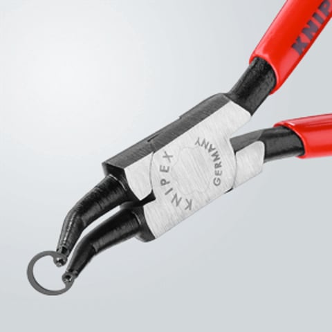 Circlip Pliers For internal circlips in bore holes 45° angled | KNIPEX