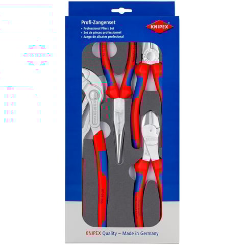 Set of pliers In a foam tray 4 parts | KNIPEX